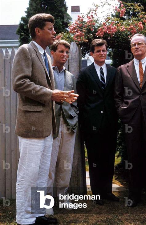 Image of Portrait of John F kennedy with his brothers Robert and