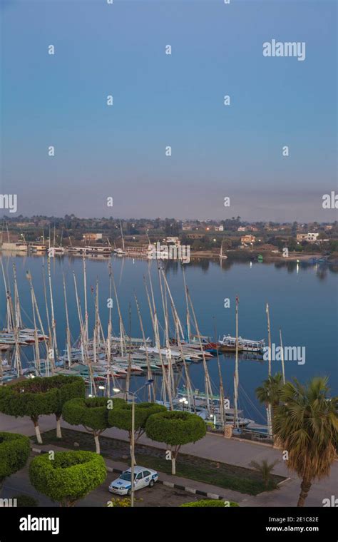 egypt, Luxor, View of the Nile Stock Photo - Alamy