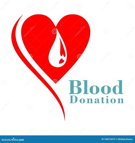 Blood Donation Logo Vector Design Stock Vector - Illustration of drop ...