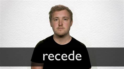 How to pronounce RECEDE in British English - YouTube