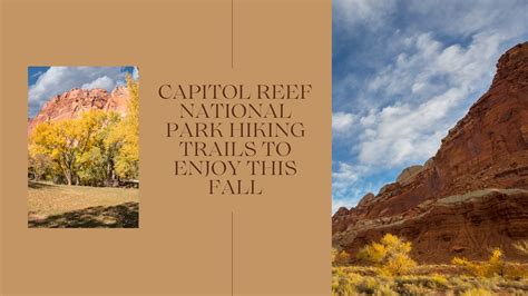 Capitol Reef National Park Hiking Trails to Enjoy This Fall