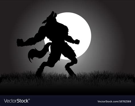 Howling werewolf Royalty Free Vector Image - VectorStock