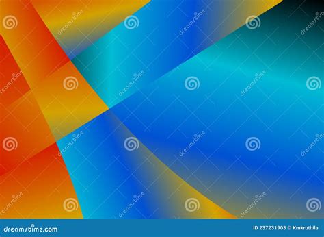 Abstract Geometric Shapes Red Orange and Blue Gradient Background Image ...