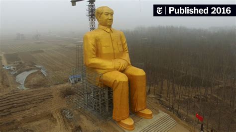 Golden Mao Statue in China, Nearly Finished, Is Brought Down by ...