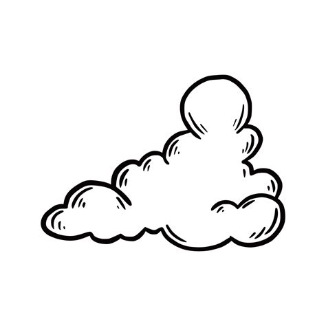 Hand drawn cloud. Doodle style. 6864359 Vector Art at Vecteezy