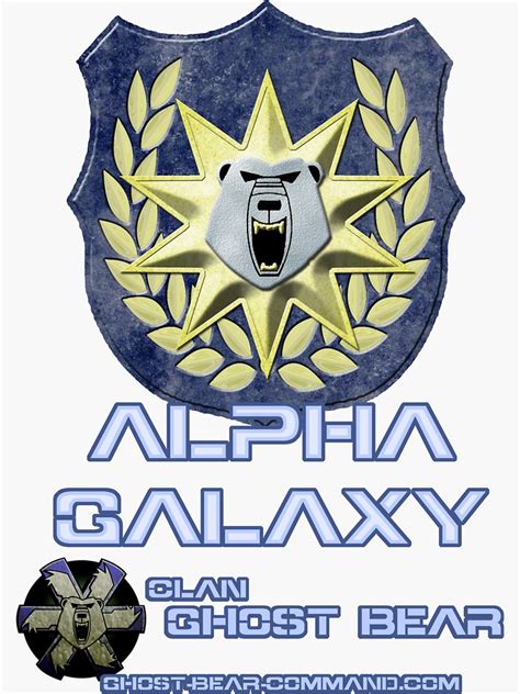 "Clan Ghost Bear Alpha Galaxy" Sticker for Sale by CGBCoffiNail | Redbubble