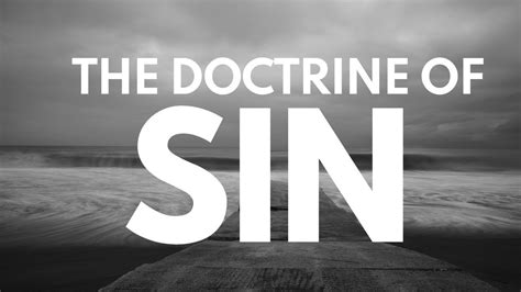 "The Doctrine of SIn" Genesis 6: 5-6 - YouTube