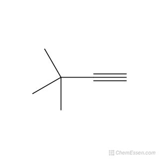 3,3-Dimethyl-1-Butyne Structure - C6H10 - Over 100 million chemical ...