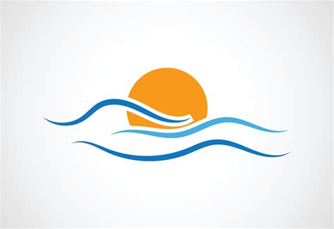 Ocean Wave logo design, Vector design template 24542395 Vector Art at ...