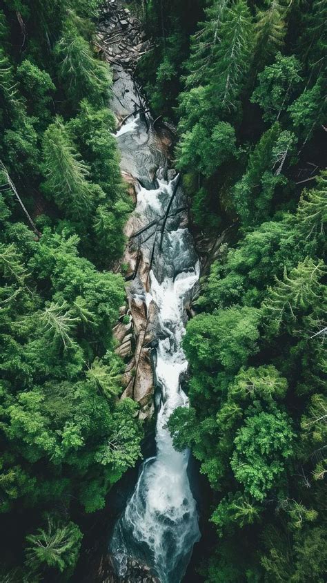 Aerial top view Waterfall waterfall | Free Photo - rawpixel