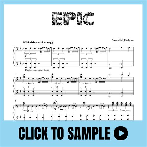 Epic (Late Intermediate - Grade 4) - Supersonics Piano