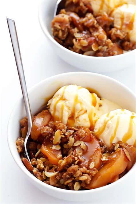 Slow Cooker Apple Crisp | Gimme Some Oven