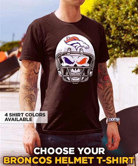 Broncos Helmet T-Shirt – US Sports Nation