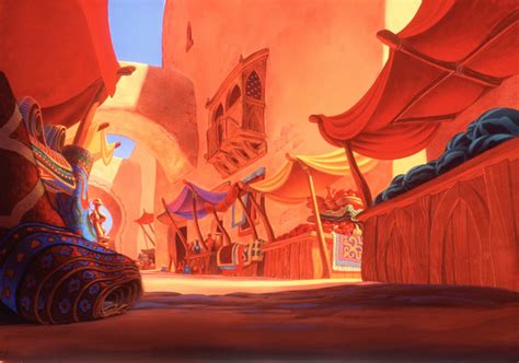 aladdin market stills | Disney concept art, Environment concept art, Animation background