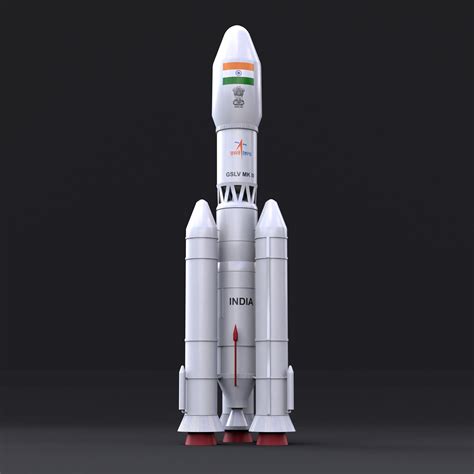 ISRO GSLV MK III Rocket Launch Vehicle | FREE 3D Spacecraft models | BlenderKit