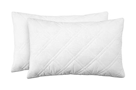Cotton Alley's Quilted and Zippered 100% Cotton Pillow Protectors Bed Bug Control, 3 Layer Thick ...