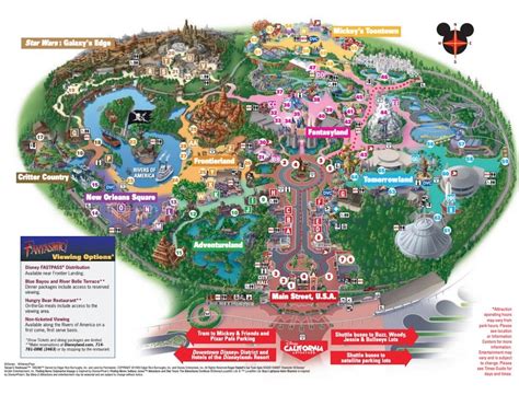 Disneyland Park Map Updated In July 2021 Disneyland Map - Riset