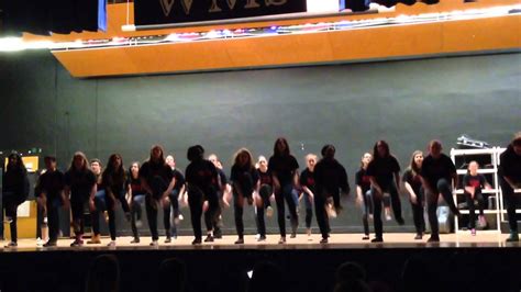 Washingtonville Middle School Steppers Performance 2014 - YouTube