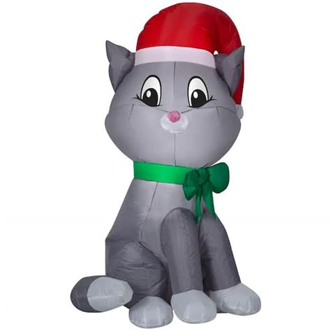 Gemmy 3.5 ft. H Inflatable Cat G-113262 - The Home Depot