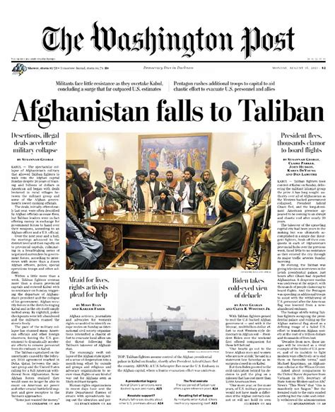 How newspaper frontpages showed the Taliban's return - Rediff.com India ...