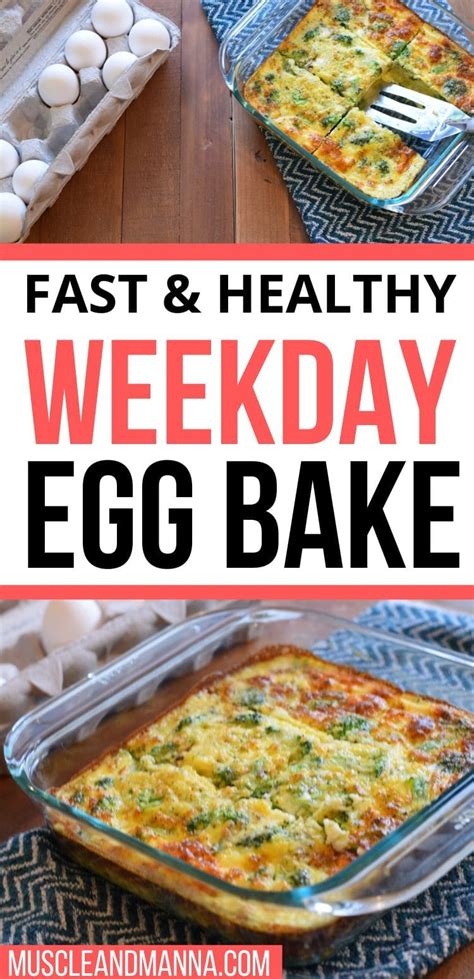 Healthy Broccoli Egg Bake | Dietitian Meets Mom