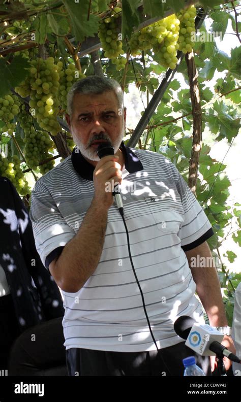 Palestinian Prime Minister in Gaza Strip, Ismail Haniya delivers speech ...