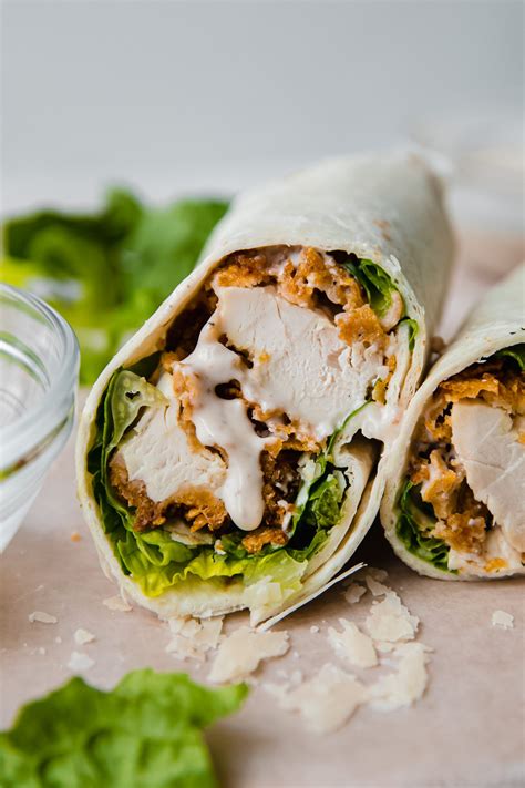 Crunchy Chicken Caesar Wraps - Little Spice Jar