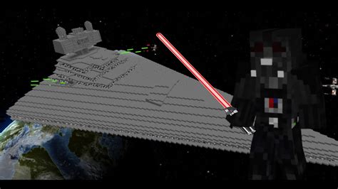 Star Wars "Stardestroyer" in Minecraft + new Skins: Darth Vader ...