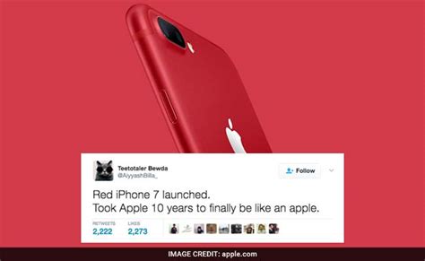 Apple's Red iPhone Has Twitter Laughing Out Loud. Read Funniest Reactions