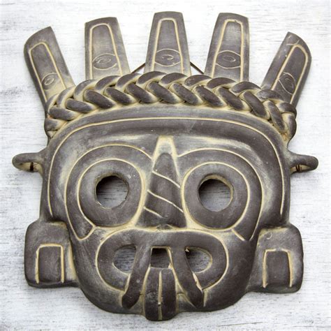 Ceramic mask, 'Tlaloc the Rain God' in 2020 | Ceramic mask, Aztec art ...