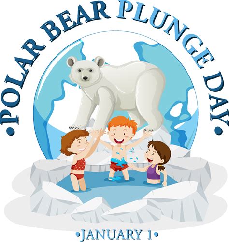 Polar Bear Plunge Day January icon 13763995 Vector Art at Vecteezy