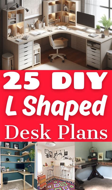 25 Free DIY L Shaped Desk Plans & Ideas - DIYsCraftsy