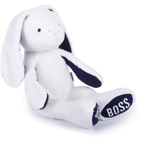 Boss Boss Bunny Toy in White — BAMBINIFASHION.COM