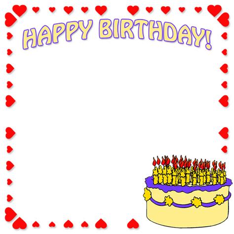 Free Birthday Border Clipart