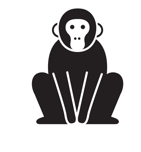 Silhouette Monkey Image Vector graphics Gorilla - macaco png download - 1214*1312 - Free ...