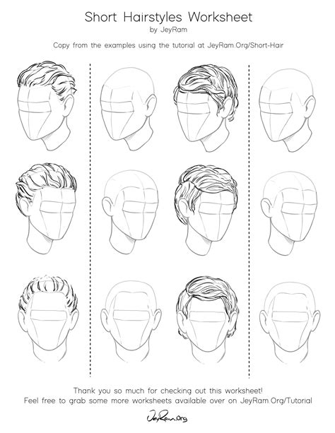 Short Hair Hairstyle Drawing Reference - Yumanto Wallpaper