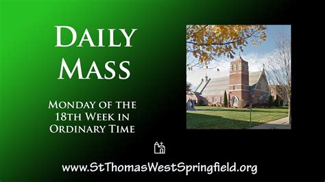 Daily Mass Online 22 April 2021 -St Thomas the Apostle West Springfield