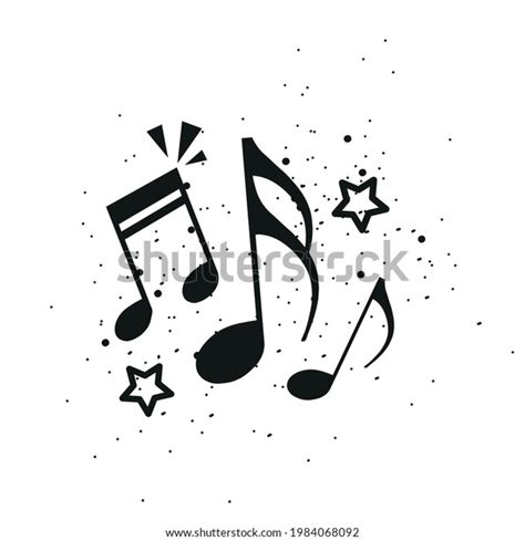 Music Notes Concept Black Vector Illustration Stock Vector (Royalty Free) 1984068092 | Shutterstock