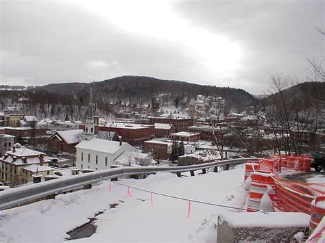 Cliff Street View of Downtown Montpelier, Vermont | Vermont winter ...