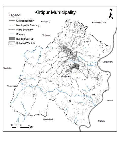 4 Map of Kirtipur Municipality and Kirtipur Ward 9 | Download Scientific Diagram