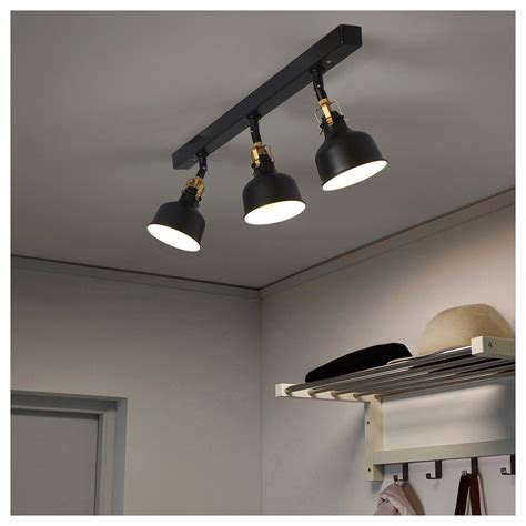 IKEA RANARP Ceiling track, 3-spots Ikea Ceiling Light, Ceiling Lights ...