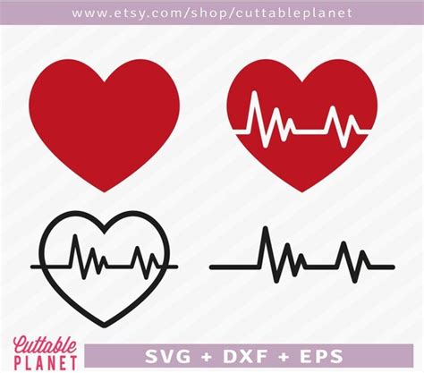 Heartbeat Svg, Heart Beat Svg, Heartbeat Clipart, Pulse Svg By Crafty ...