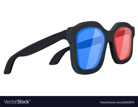 Movie 3d glasses Royalty Free Vector Image - VectorStock