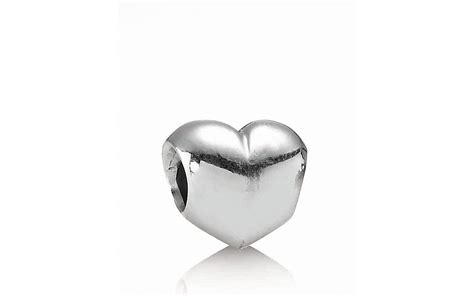 PANDORA Charm - Sterling Silver Big Smooth Heart | Bloomingdale's