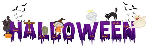 Font design for word halloween 358789 Vector Art at Vecteezy