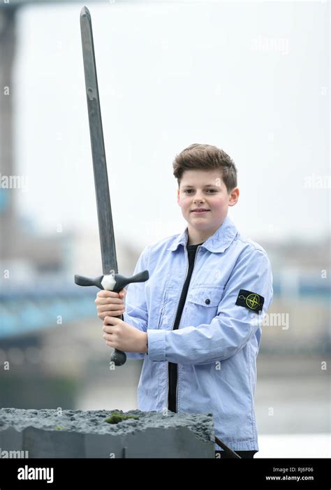 Louis Ashbourne Serkis at a photo call for cast-members from The Kid ...