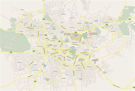 Lusaka Map ~ Online Map