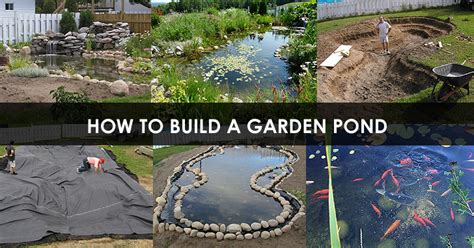 How to Build a Pond - Building Water Garden or Fish Pond