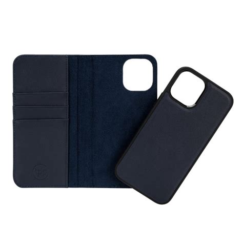 iPhone 12 mini Leather Wallet Case- Blue - The Personal Print