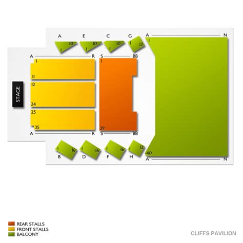 Cliffs Pavilion Seating Chart | Vivid Seats